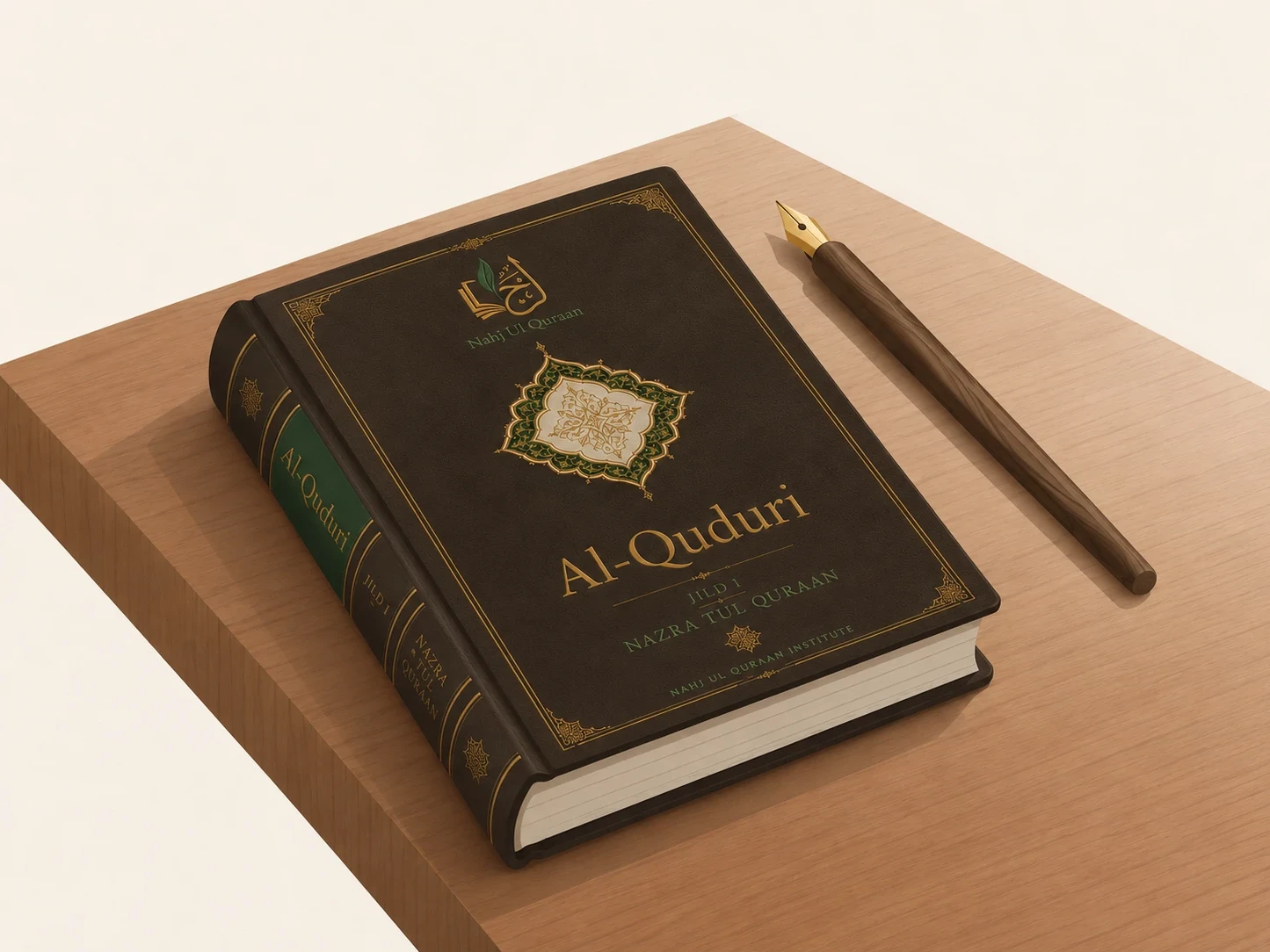 Illustration of Al-Quduri, the introductory Hanafi Fiqh primer on worship and daily practice.